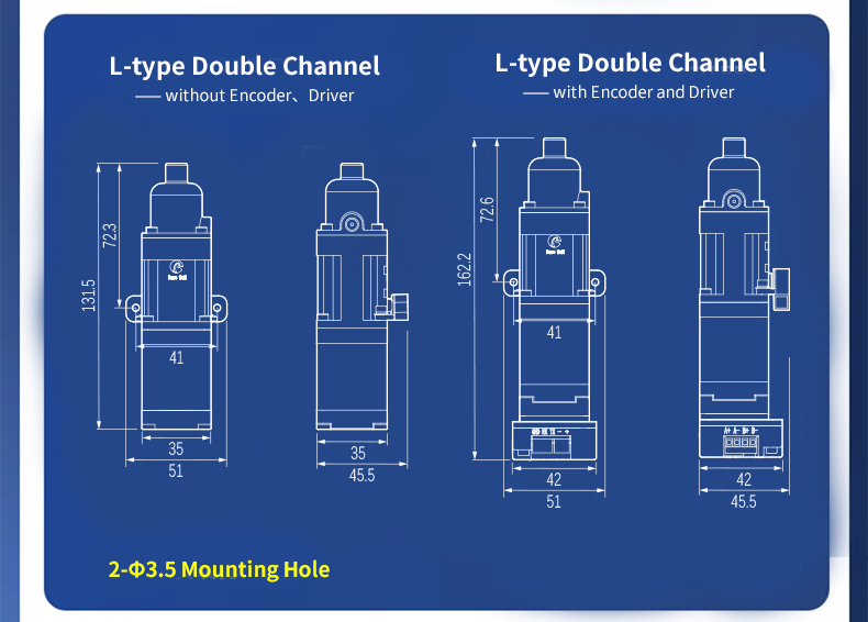 Dimension (unit: mm) of Precision Dispense Piston Pump